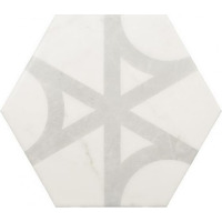 Керамика Equipe Carrara Hexagon Flow 17.5x20
