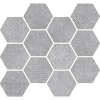 Керамогранит Equipe Coralstone Hexagon Melange Grey 29.2x25.4