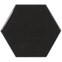 Керамика Equipe Scale Hexagon Black 10.7x12.4