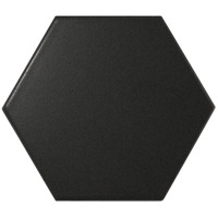 Керамика Equipe Scale Hexagon Black Matt 10.7x12.4