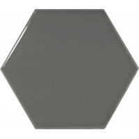 Керамика Equipe Scale Hexagon Dark Grey 10.7x12.4