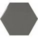 Керамика Equipe Scale Hexagon Dark Grey 10.7x12.4