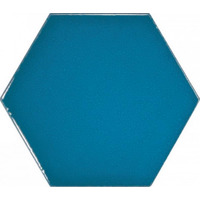 Керамика Equipe Scale Hexagon Electric Blue 10.7x12.4
