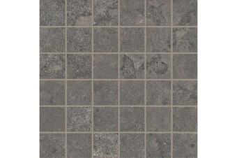 Керамогранит Ergon Portland Stone Mosaico 5X5 Cross Cut Anthracite Naturale 30x30