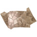 Керамогранит Fap Kamu Beige Fly Mosaico Brillante 25x41.5