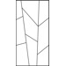 Керамогранит Flaviker Supreme Wide Decoro Three Black Deluxe Set 9 Pcs 120x240