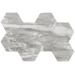Керамогранит Flaviker Supreme Silver Dream Mosaico Hexagon Rett Anticato 29.2x51