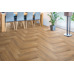 SPC ламинат елка FloorFactor Herringbone Tobacco Braun Oak HB.15 - фото в интерьере