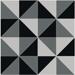Керамогранит Grasaro City Style Черный Полированная Decor-Cut 120x120