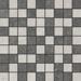 Керамогранит Grasaro Travertino Светло-Серый-Черный Mix Mosaic 30x30