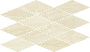 Керамогранит Italon Charme Advance Alabastro White Mosaico Diamond 28x48
