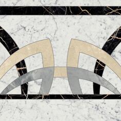 Керамогранит Italon Charme Extra Carrara Rosone Fascia 59x59