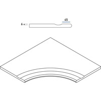 Керамогранит Italon Everstone Desert Bordo Svasato Angolare Round 30 60x60
