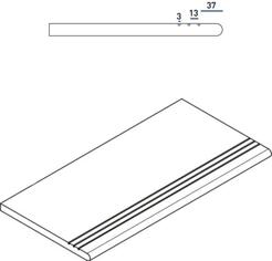 Керамогранит Italon Everstone Desert Gradino Round Grip 30x60