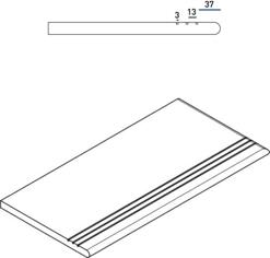 Керамогранит Italon Everstone Desert Gradino Round Grip Dx 30x60