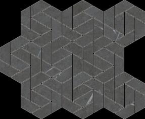 Керамогранит Italon Metropolis Imperial Black Mosaico Icon 28.6x34.7