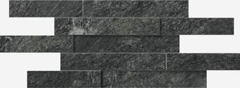 Керамогранит Italon Skyfall Nero Brick 3D 28x78