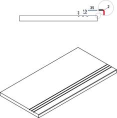 Керамогранит Italon Skyline Cloud Bordo Grip 30x60