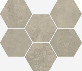 Керамогранит Italon Terraviva Greige Mosaico Hexagon 25x29