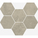 Керамогранит Italon Terraviva Greige Mosaico Hexagon 25x29
