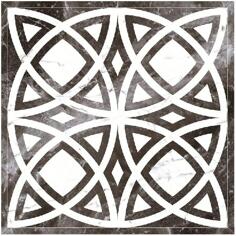 Керамогранит Kerranova Black and White Black Lapp D01-Cut 120x120