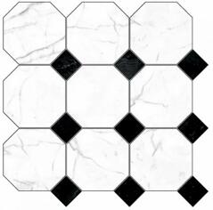 Керамогранит Kerranova Black and White Black Lapp D02-Cut 60x60
