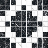 Керамогранит Kerranova Black and White K-61-60 Lapp M01 30x30