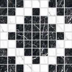 Керамогранит Kerranova Black and White K-61-60 Lapp M01 30x30