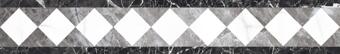 Керамогранит Kerranova Black and White White Lapp F01-Cut 10x60