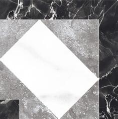 Керамогранит Kerranova Black and White White Lapp T01-Cut 10x10