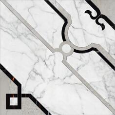 Керамогранит Kerranova Marble Trend Carrara Mr D01-Cut 60x60