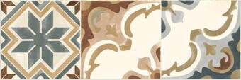 Керамогранит Kerranova Patchwood Decor White 20x60