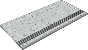 Keratile Belstone GBBelstoneGreyMT36_4 30x60 Ступень