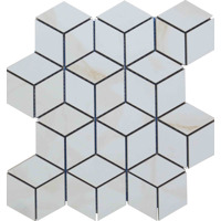 Глазурованный керамогранит KTL CERAMICAS Syros Mk.CubeSyrosGold Декоративный элемент