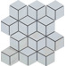Глазурованный керамогранит KTL CERAMICAS Syros Mk.CubeSyrosWhite Декоративный элемент - фото в интерьере