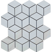 Глазурованный керамогранит KTL CERAMICAS Syros Mk.CubeSyrosWhite Декоративный элемент