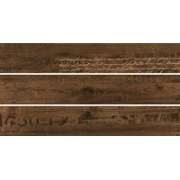 Керамогранит Kutahya Rovere Matt Brown Decor 20x120