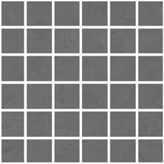 Керамогранит La Fabbrica Resine Mosaico Nero Rett Su Rete 30x30