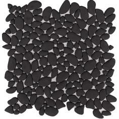 Стекло LAntic Colonial Boulder Mosaics Black 30.5x30.5