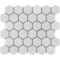 Камень LAntic Colonial Essential Mosaics Hexagon Persian White 25.8x29.1