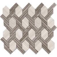 Камень LAntic Colonial Essential Mosaics Net Silver Wood 29.6x32.7