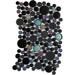 Стекло LAntic Colonial Glacier Mosaics Moon Metallic Black 19x29