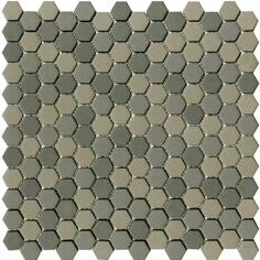 Стекло LAntic Colonial Glaze Mosaics Hexagon Greys Matt 30x29.6