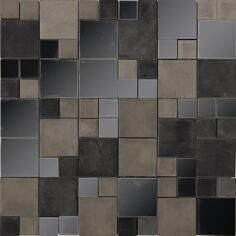 Металл LAntic Colonial Metal Mosaics Acero Anthracite Mini 3D Cubes 30.5x30.5