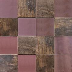 Металл LAntic Colonial Metal Mosaics Bronze 3D Cubes 30x30