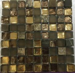 Стекло LAntic Colonial Mosaics Treasures Bronze Emperador 30.1x30.1