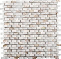 Стекло LAntic Colonial Mosaics Tribal Pearl White 28.6x28.3