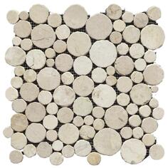 Камень LAntic Colonial Paradise Mosaics Round Stone Blanco 31.5x31.5