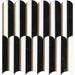 Микс LAntic Colonial Piano Mosaics Black 30.5x30.5