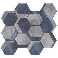 Камень LAntic Colonial Universe Mosaics Hexagon Blue 26.7x23